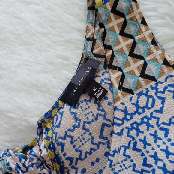 The Limited Women Geometric Print Blouse Size Medium - Picture 3 of 7